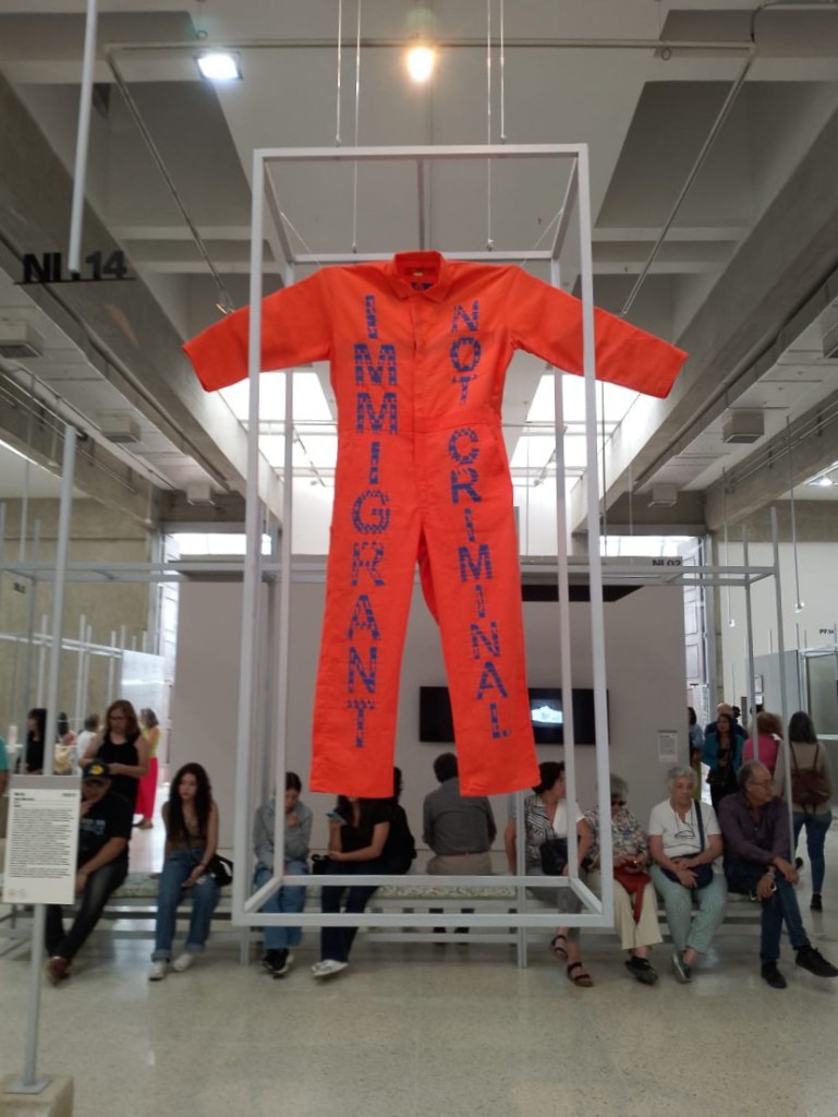 Photo of the installations at the
Proyecto Creadoras exhibition
